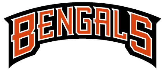 Cincinnati Bengals 1997-2003 Wordmark Logo fabric transfer version 2